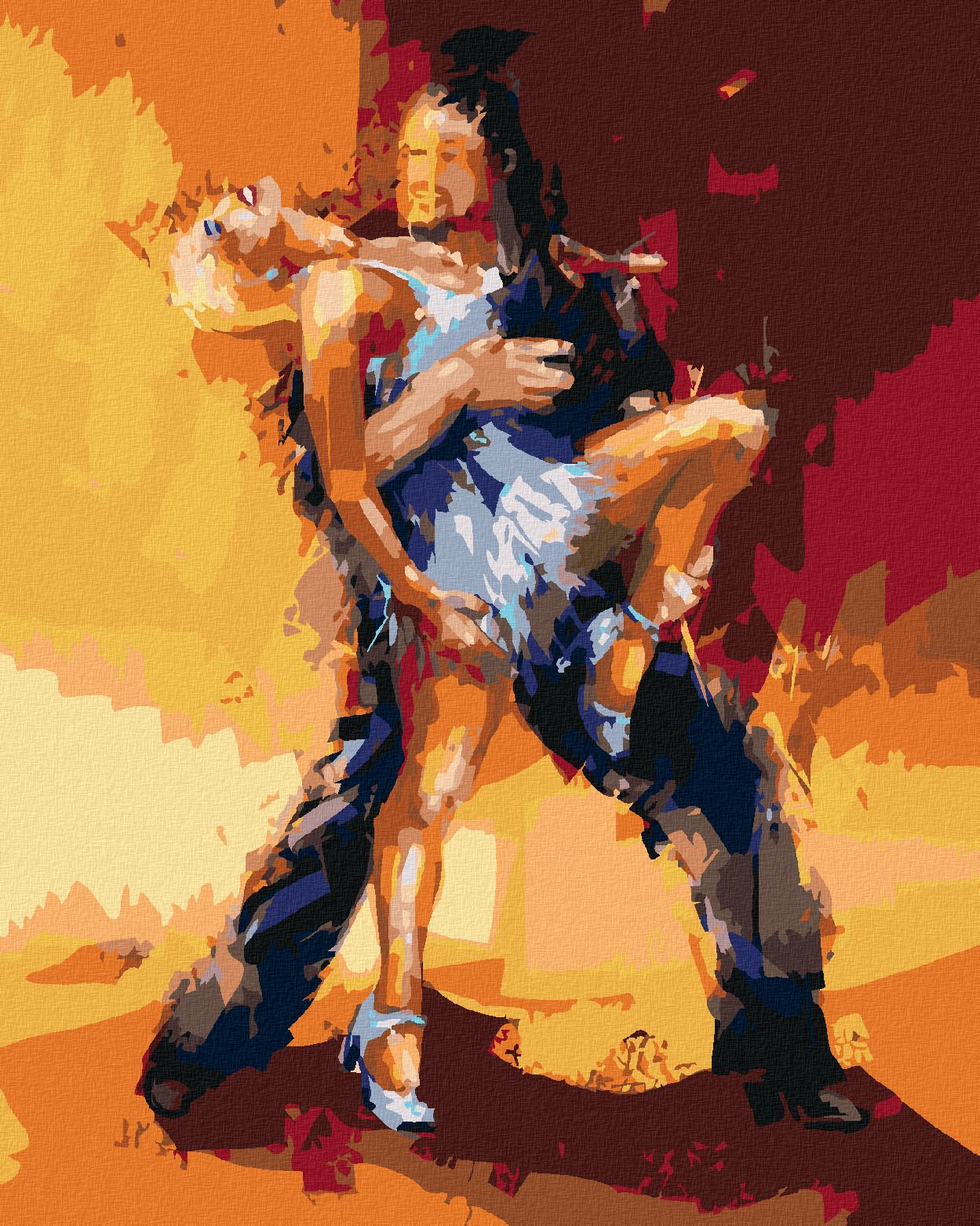 zuty Malování podle čísel - RUMBA - Rozměr: 40x50 cm, Rámování: Varianta: bez rámu a bez vypnutí plátna - obrázek 1