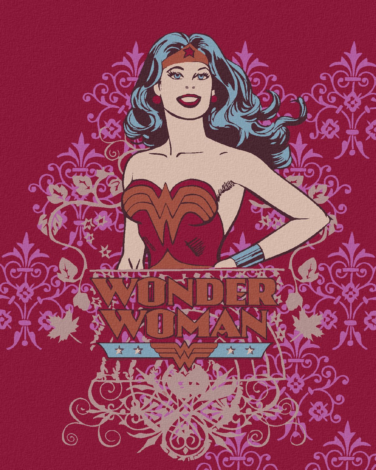zuty Malování podle čísel - WONDER WOMAN PLAKÁT ČERVENÝ - Rozměr: 40x50 cm, Rámování: Varianta: bez rámu a bez vypnutí plátna - obrázek 1