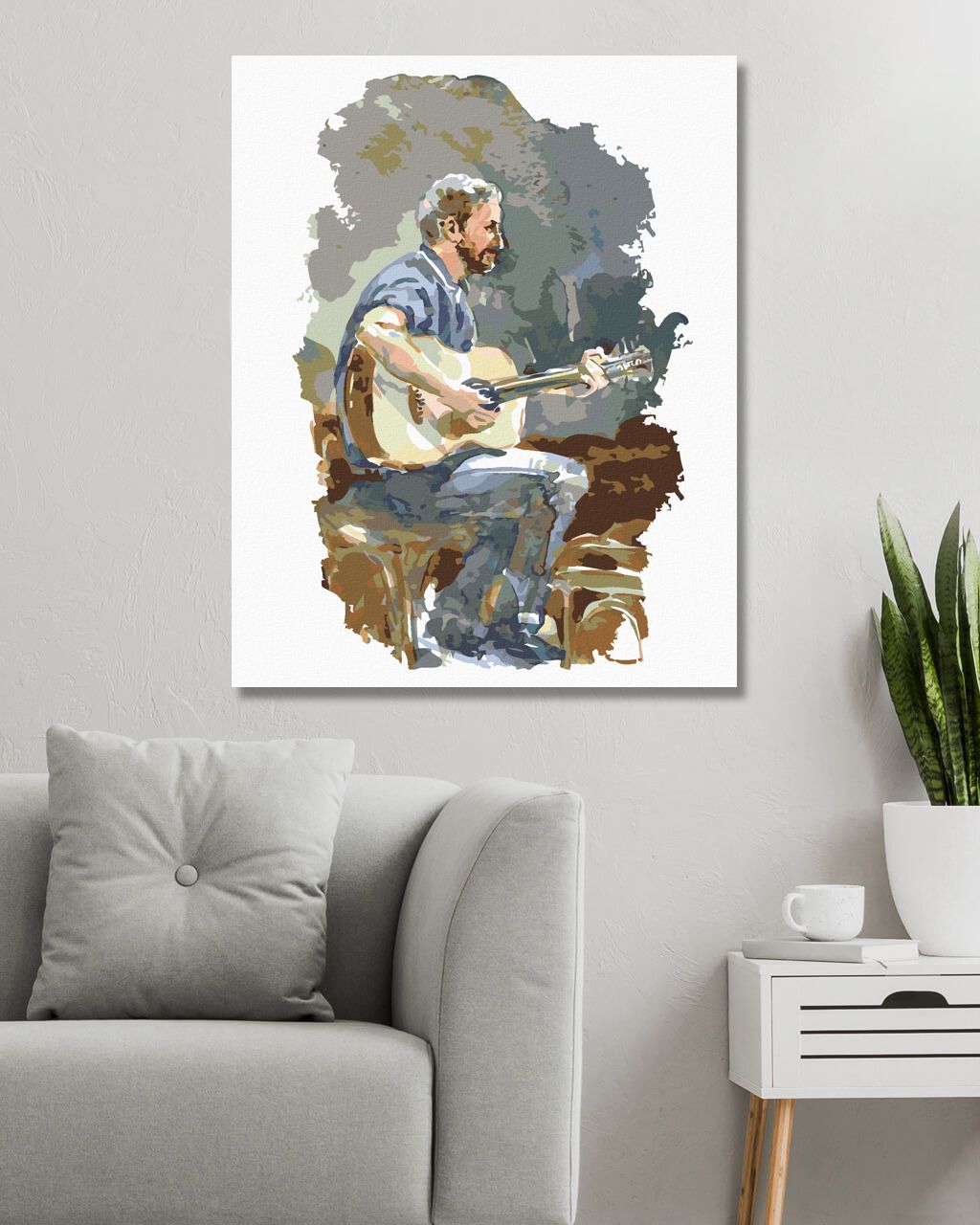 zuty Malování podle čísel - KYTARISTA - Rozměr: 40x50 cm, Rámování: Varianta: vypnuté plátno na rám - obrázek 8