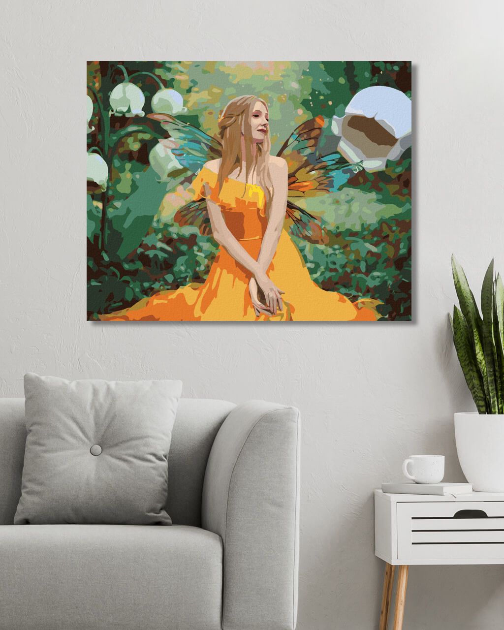 zuty Malování podle čísel - ŽENA VE FANTASY LESE - Rozměr: 40x50 cm, Rámování: Varianta: bez rámu a bez vypnutí plátna - obrázek 6