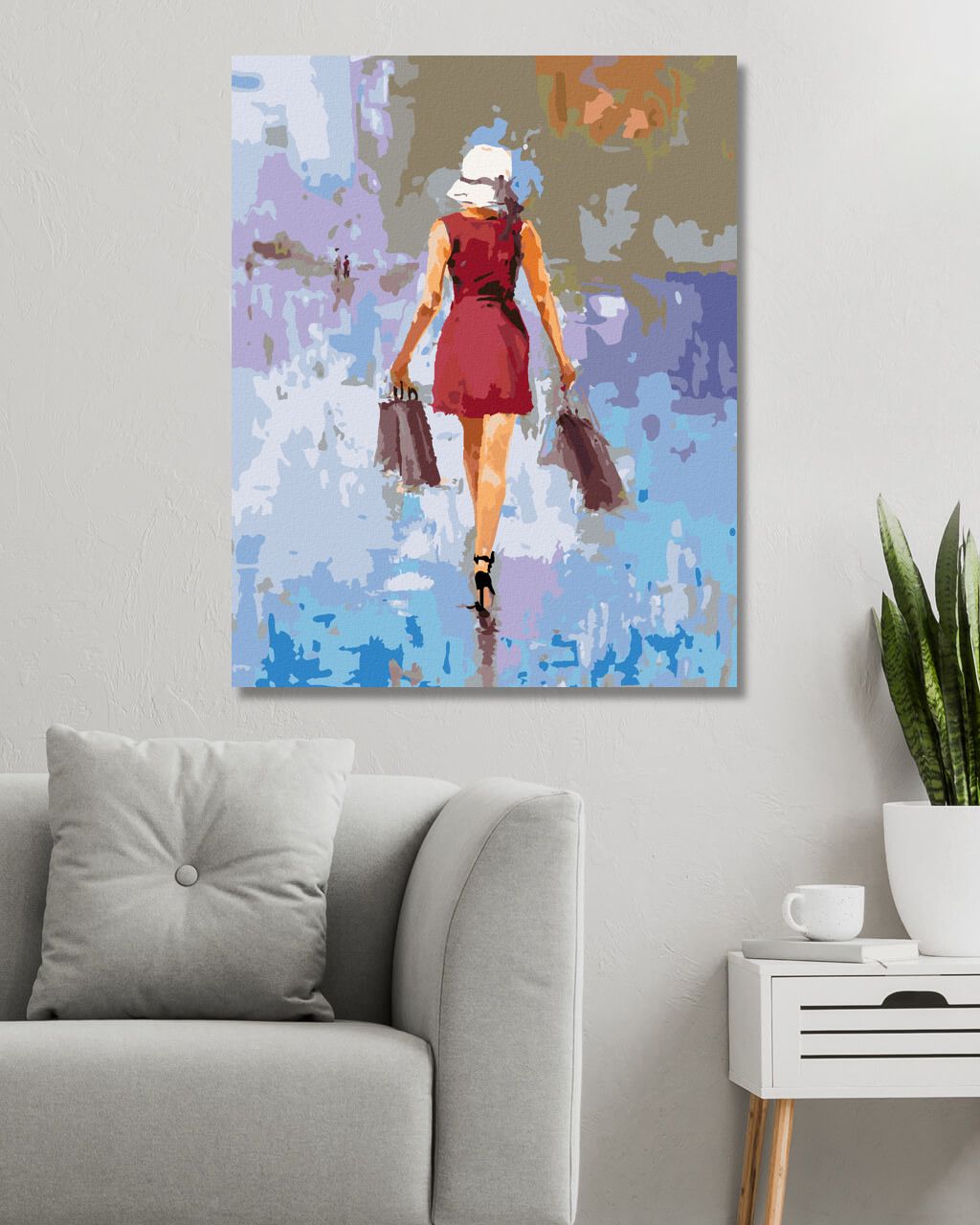 zuty Malování podle čísel - MÓDNÍ ŽENA - Rozměr: 40x50 cm, Rámování: Varianta: bez rámu a bez vypnutí plátna - obrázek 4