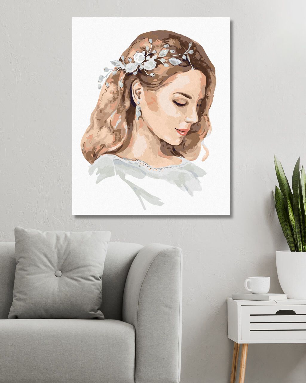 zuty Malování podle čísel - NEVĚSTA - Rozměr: 40x50 cm, Rámování: Varianta: vypnuté plátno na rám - obrázek 8