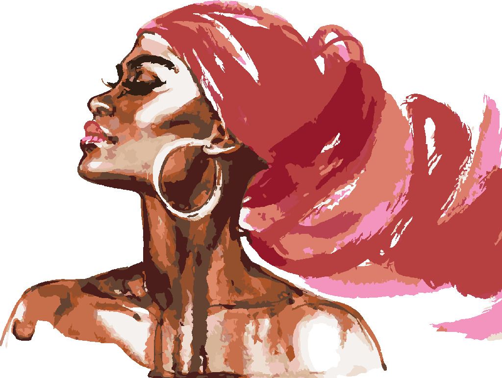 zuty Malování podle čísel - NÁDHERNÁ AFRICKÁ ŽENA - Rozměr: 40x50 cm, Rámování: Varianta: vypnuté plátno na rám - obrázek 8