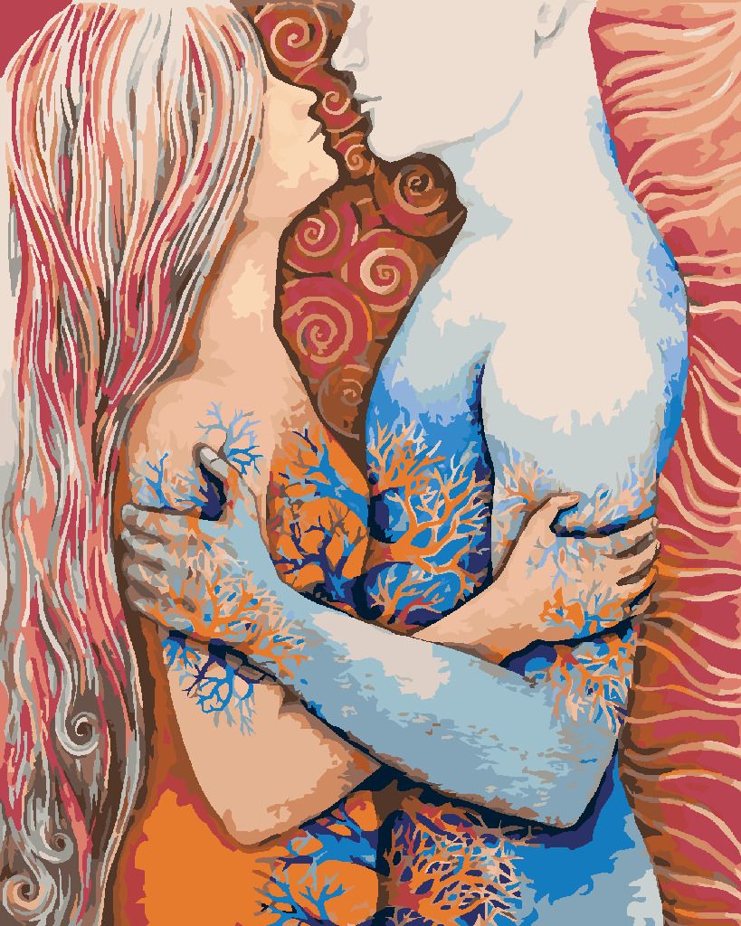 zuty Malování podle čísel - PROPLETENÝ MUŽ SE ŽENOU - Rozměr: 40x50 cm, Rámování: Varianta: bez rámu a bez vypnutí plátna - obrázek 10