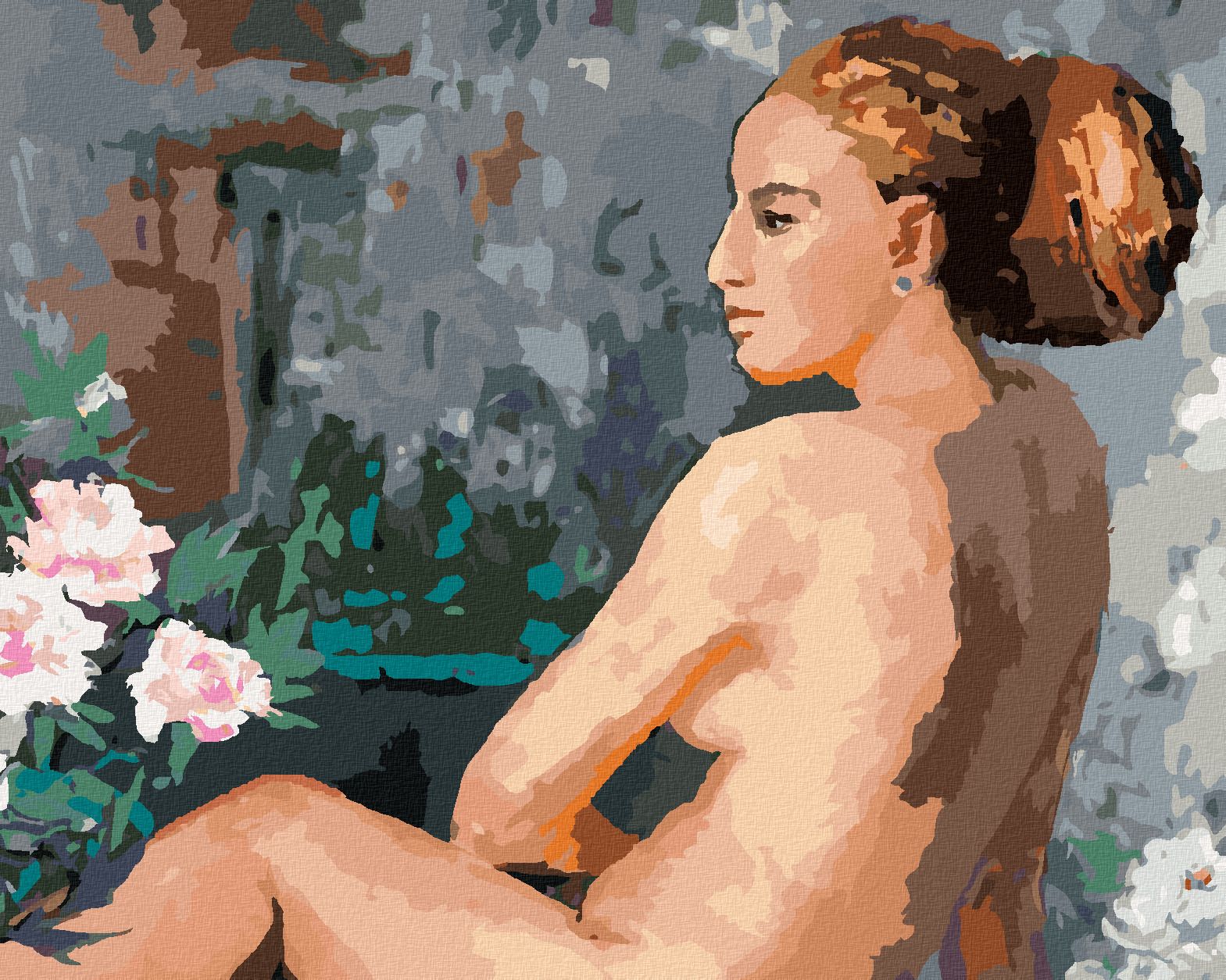 zuty Malování podle čísel - ODHALENÁ ŽENA - Rozměr: 40x50 cm, Rámování: Varianta: vypnuté plátno na rám - obrázek 1