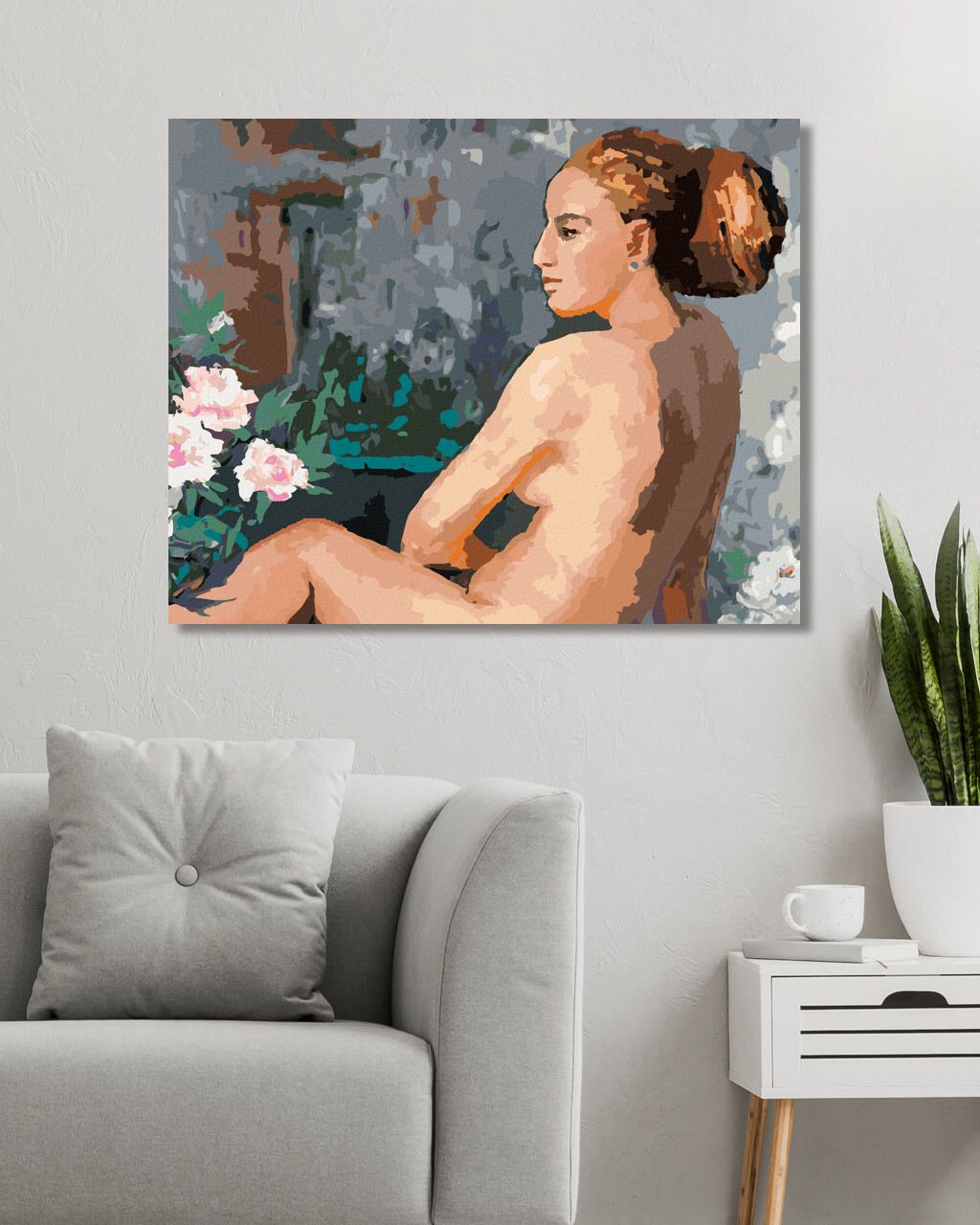 zuty Malování podle čísel - ODHALENÁ ŽENA - Rozměr: 40x50 cm, Rámování: Varianta: vypnuté plátno na rám - obrázek 9