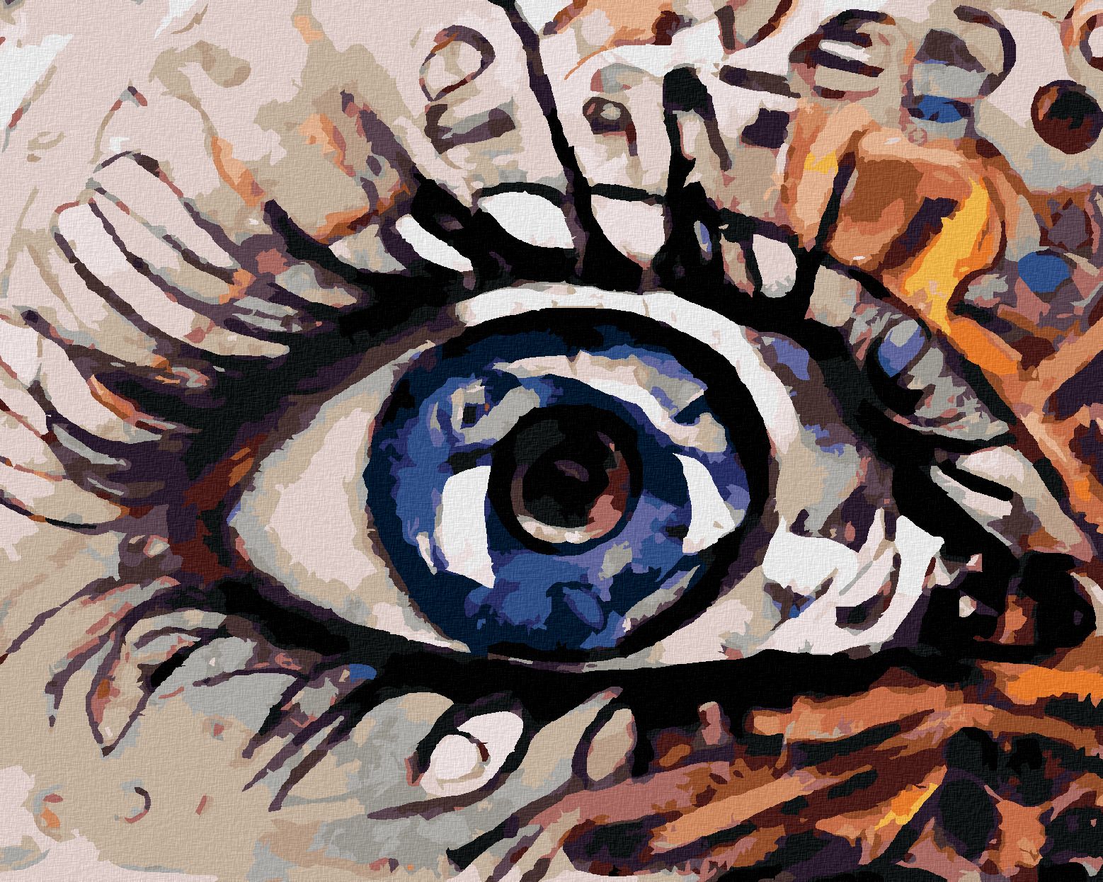 zuty Malování podle čísel - MAGICKÉ OKO - Rozměr: 40x50 cm, Rámování: Varianta: vypnuté plátno na rám - obrázek 1