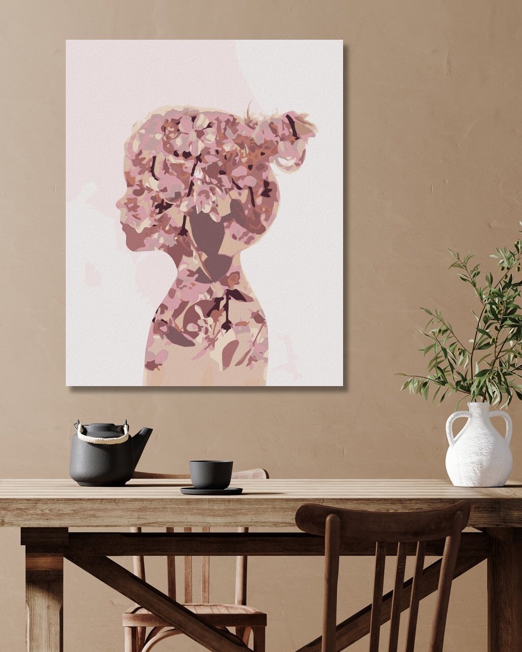 zuty Malování podle čísel - DÍVKA Z KVĚTIN - Rozměr: 40x50 cm, Rámování: Varianta: bez rámu a bez vypnutí plátna - obrázek 7