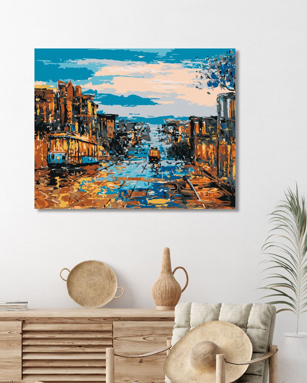 zuty Malování podle čísel - DOPRAVA V SAN FRANCISCU - Rozměr: 40x50 cm, Rámování: Varianta: vypnuté plátno na rám - obrázek 10