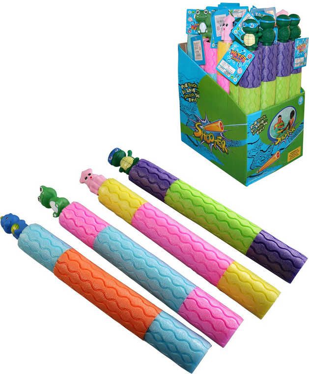 Dudlu Pistole vodní dělo 40cm pěnová soft trubice se zvířátkem na vodu 4 druhy - obrázek 1