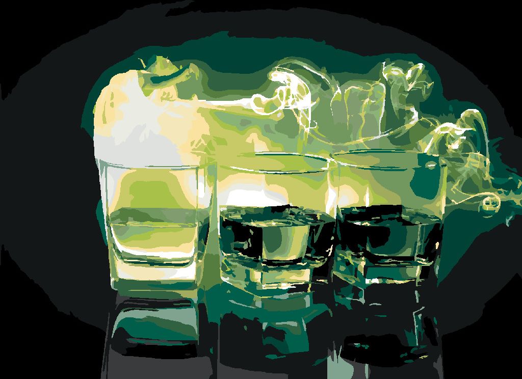 zuty Malování podle čísel - TŘI SKLENICE ZELENÉHO ABSINTHU - Rozměr: 40x50 cm, Rámování: Varianta: vypnuté plátno na rám - obrázek 9