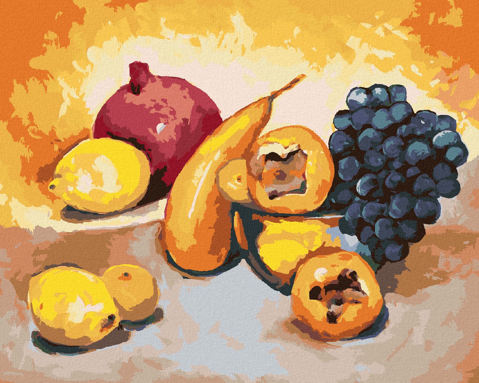 zuty Malování podle čísel - OVOCE - Rozměr: 40x50 cm, Rámování: Varianta: vypnuté plátno na rám - obrázek 1