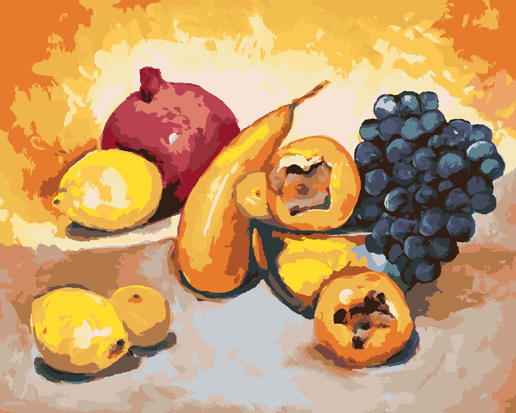 zuty Malování podle čísel - OVOCE - Rozměr: 40x50 cm, Rámování: Varianta: vypnuté plátno na rám - obrázek 8