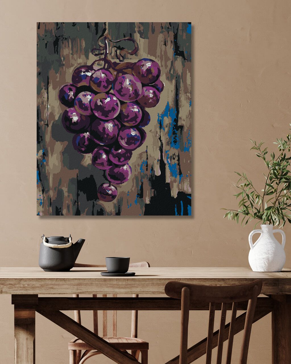 zuty Malování podle čísel - FIALOVÉ HROZNOVÉ VÍNO - Rozměr: 40x50 cm, Rámování: Varianta: bez rámu a bez vypnutí plátna - obrázek 9