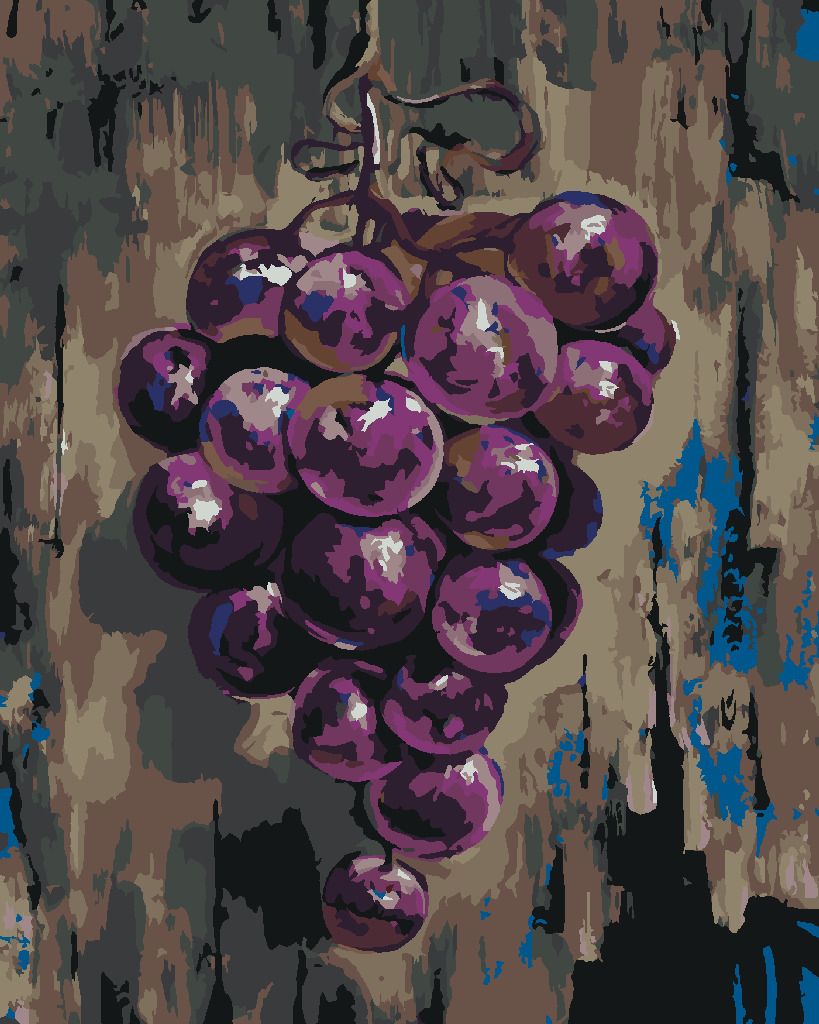 zuty Malování podle čísel - FIALOVÉ HROZNOVÉ VÍNO - Rozměr: 40x50 cm, Rámování: Varianta: vypnuté plátno na rám - obrázek 10