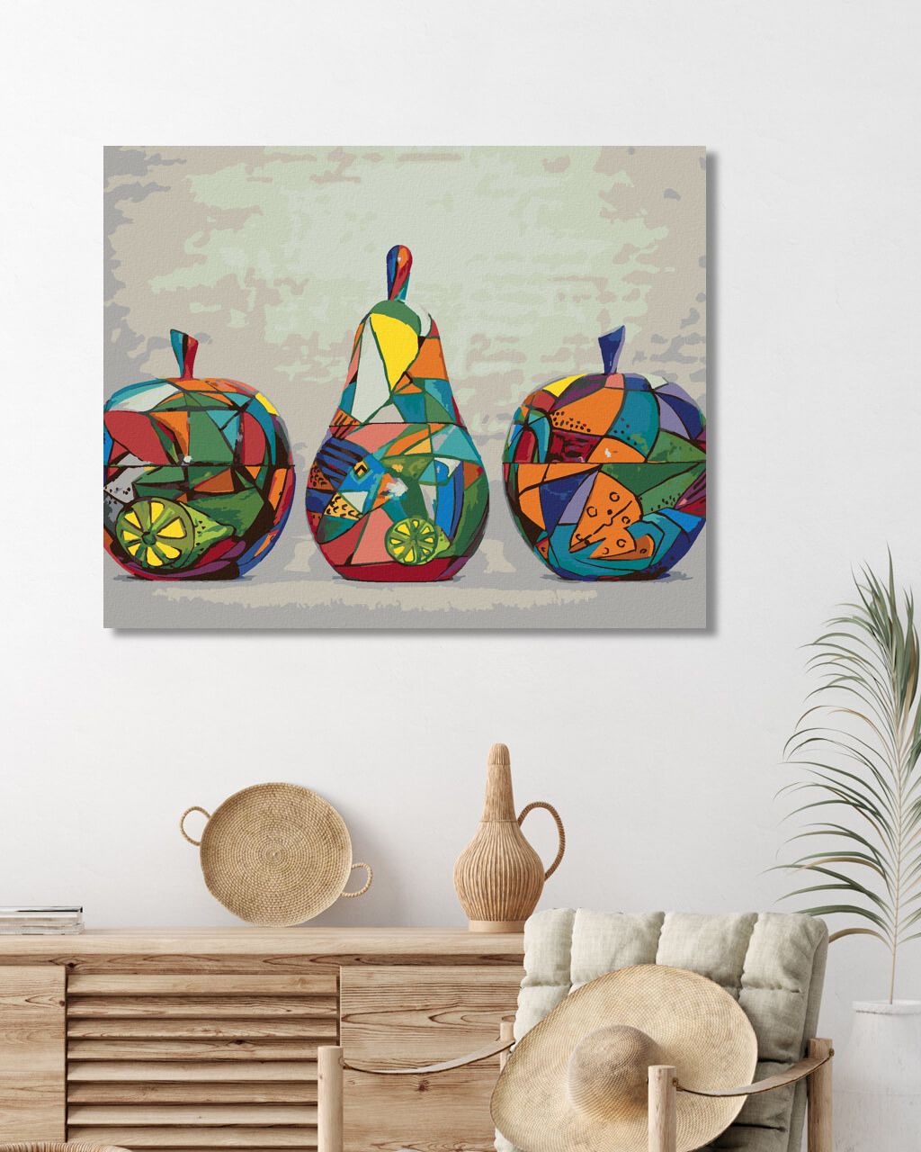 zuty Malování podle čísel - JABLKA A HRUŠKA - Rozměr: 40x50 cm, Rámování: Varianta: bez rámu a bez vypnutí plátna - obrázek 5