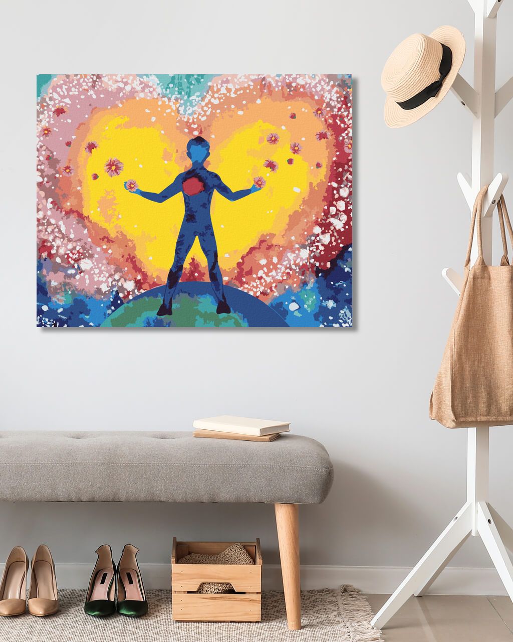 zuty Malování podle čísel - DUCHOVNÍ ZDRAVÍ A LÁSKA - Rozměr: 40x50 cm, Rámování: Varianta: vypnuté plátno na rám - obrázek 2
