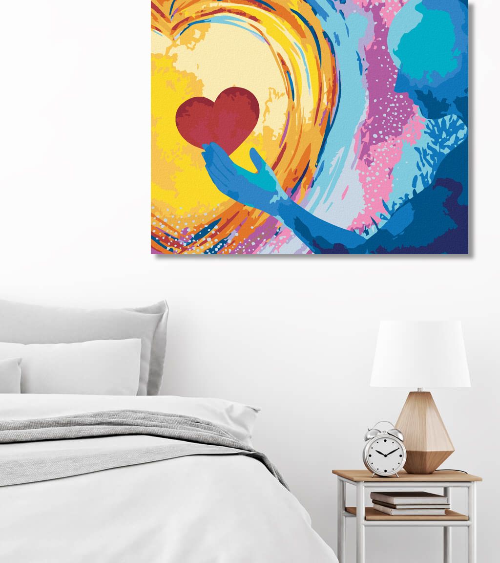zuty Malování podle čísel - DUCHOVNÍ SRDCE - Rozměr: 40x50 cm, Rámování: Varianta: vypnuté plátno na rám - obrázek 9