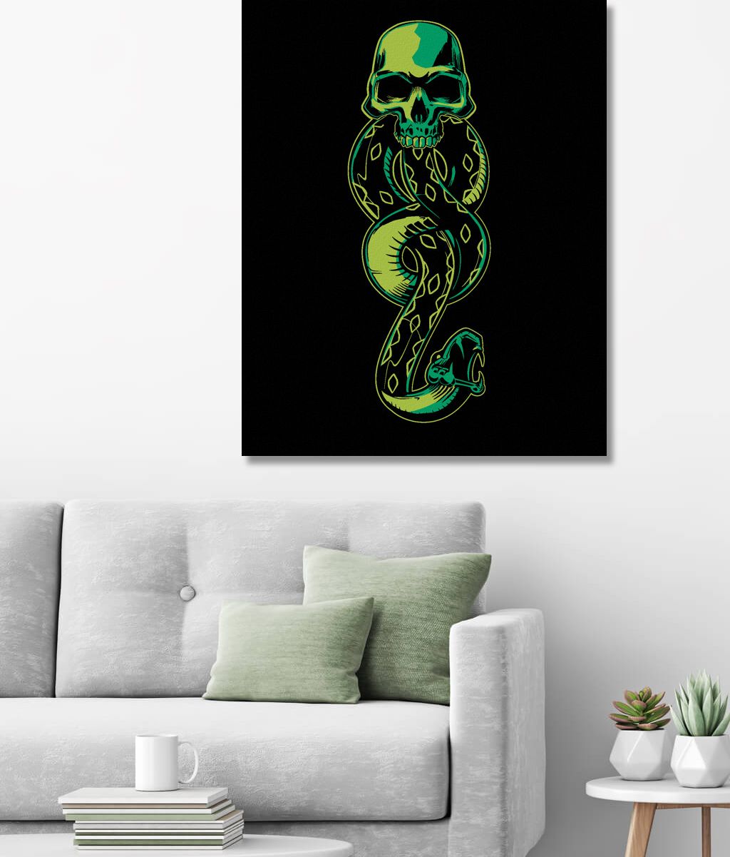 zuty Malování podle čísel - ZNAMENÍ ZLA (HARRY POTTER) - Rozměr: 40x50 cm, Rámování: Varianta: vypnuté plátno na rám - obrázek 5