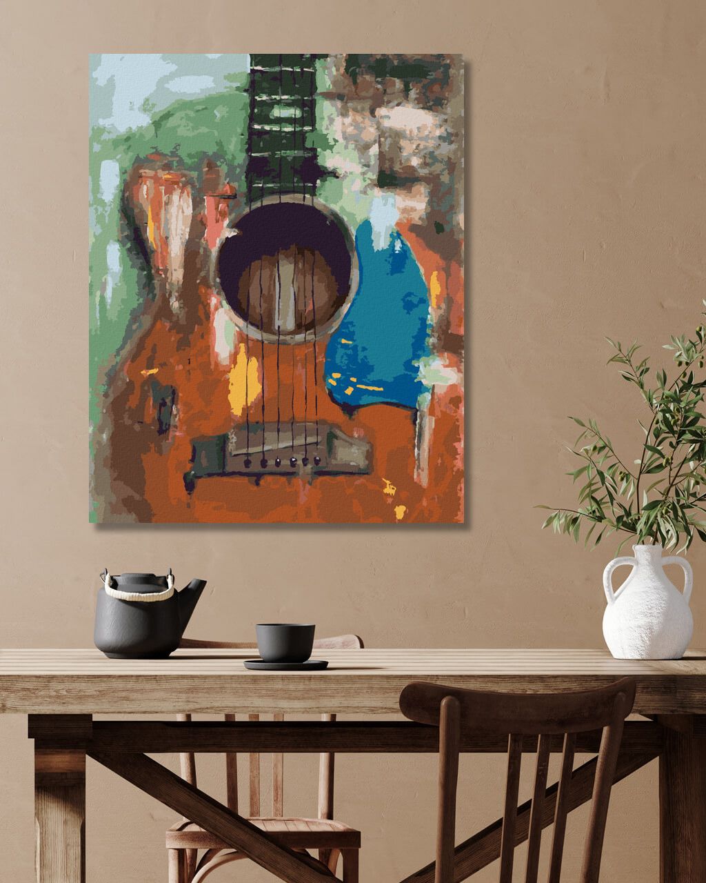 zuty Malování podle čísel - KYTARA - Rozměr: 40x50 cm, Rámování: Varianta: vypnuté plátno na rám - obrázek 7