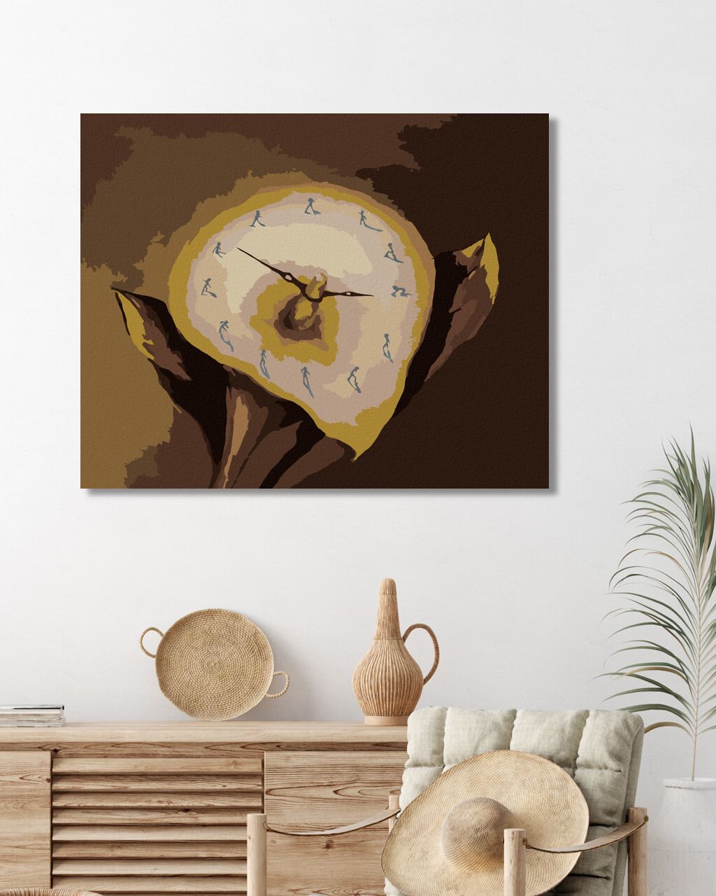 zuty Malování podle čísel - ROZTEKLÉ HODINY - Rozměr: 40x50 cm, Rámování: Varianta: bez rámu a bez vypnutí plátna - obrázek 8