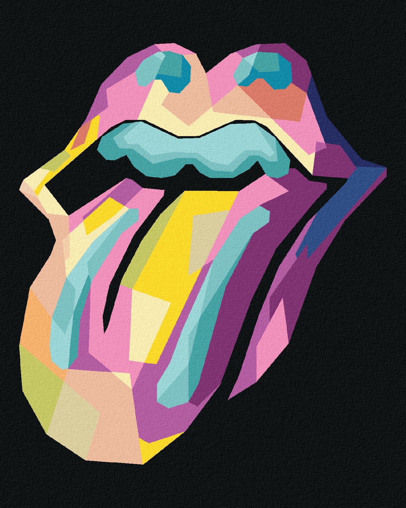zuty Malování podle čísel - POP-ART IKONA ROLLING STONES - Rozměr: 40x50 cm, Rámování: Varianta: vypnuté plátno na rám - obrázek 1