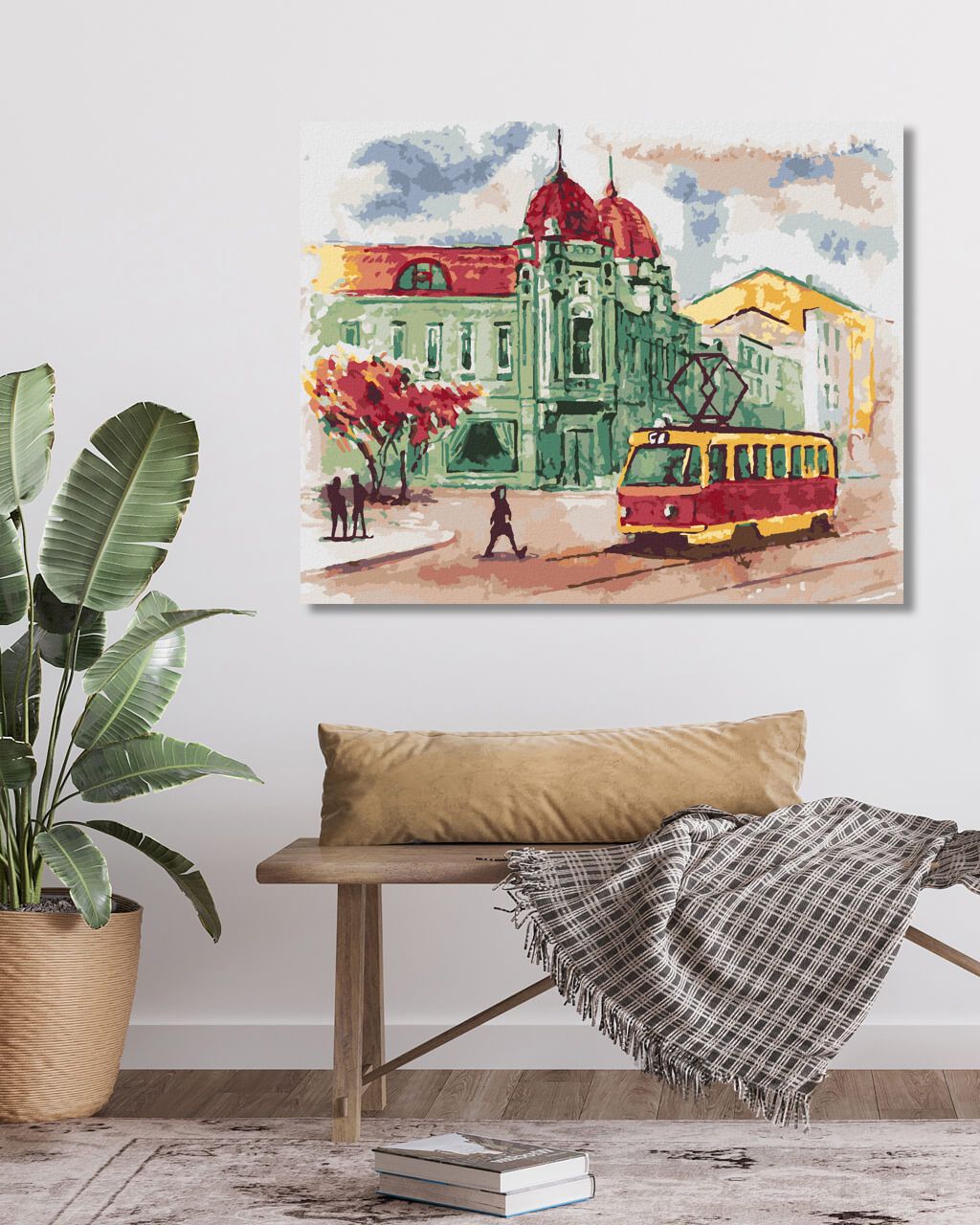 zuty Malování podle čísel - TRAMVAJ V PRAZE - Rozměr: 40x50 cm, Rámování: Varianta: bez rámu a bez vypnutí plátna - obrázek 8