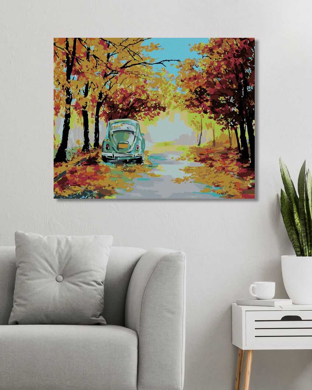 zuty Malování podle čísel - BROUK NA LESNÍ CESTĚ - Rozměr: 40x50 cm, Rámování: Varianta: vypnuté plátno na rám - obrázek 5