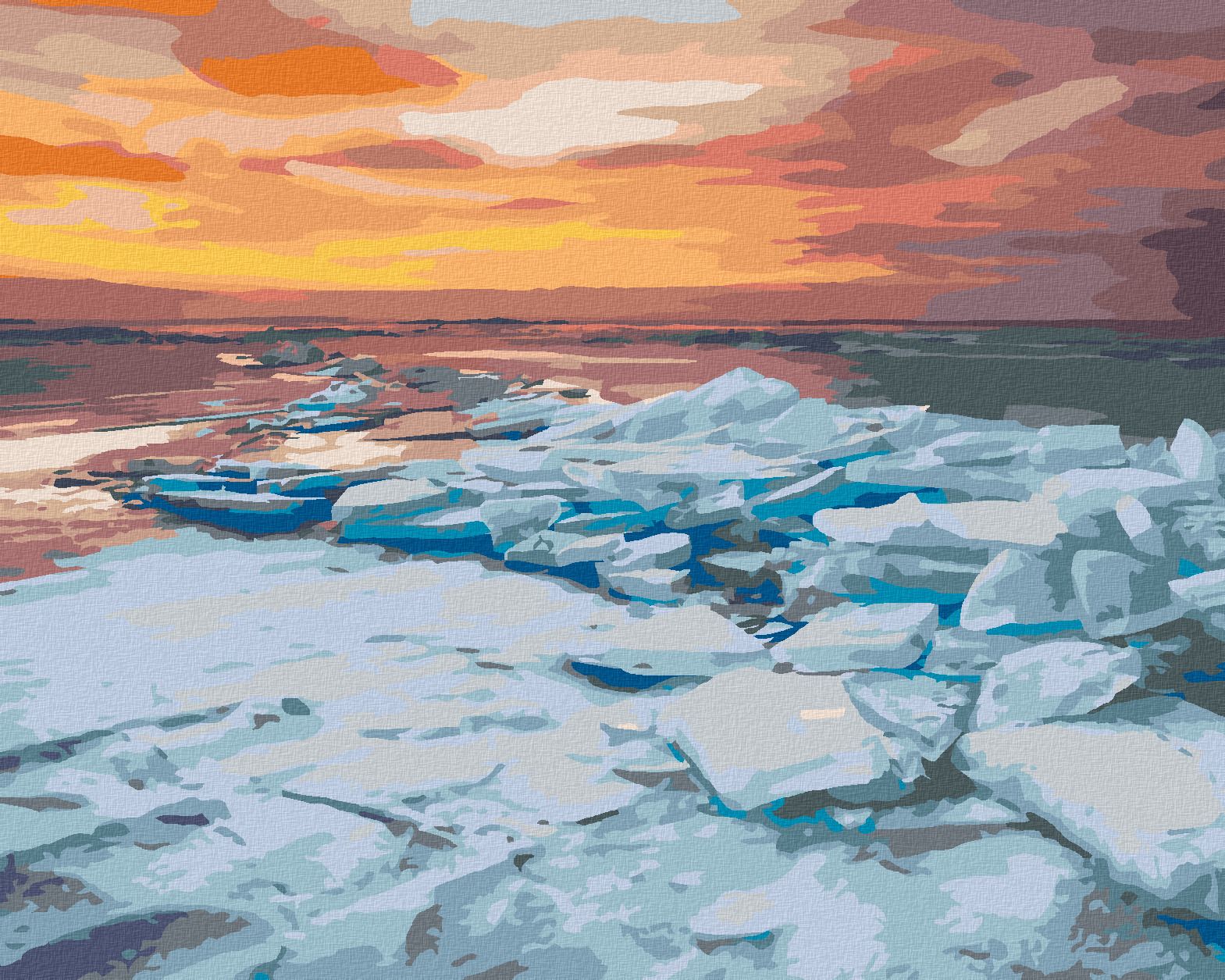 zuty Malování podle čísel - LOFOTSKÉ OSTROVY - Rozměr: 40x50 cm, Rámování: Varianta: bez rámu a bez vypnutí plátna - obrázek 1