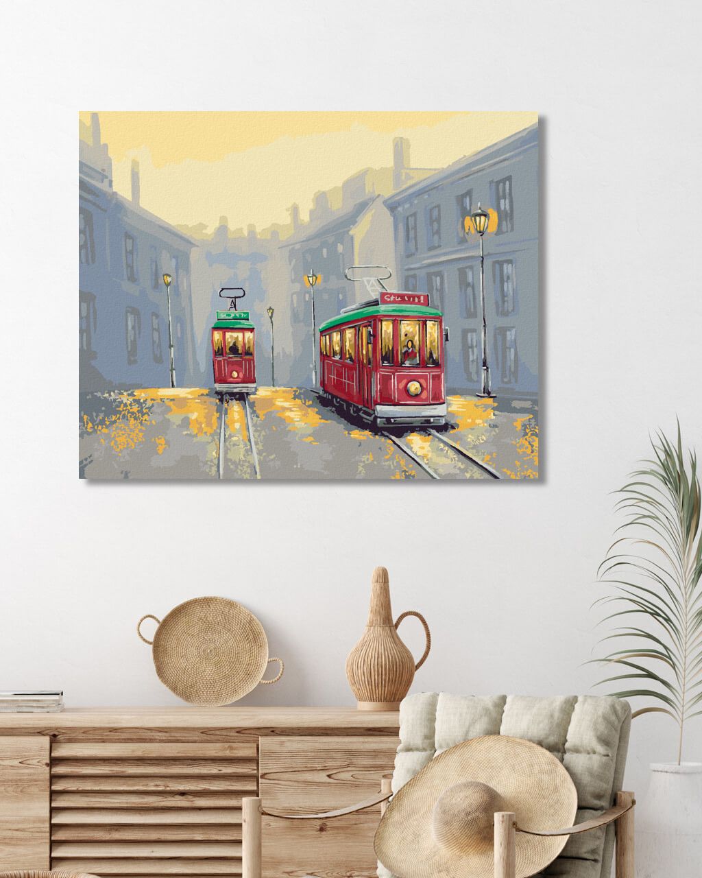 zuty Malování podle čísel - STARÉ TRAMVAJE - Rozměr: 40x50 cm, Rámování: Varianta: vypnuté plátno na rám - obrázek 4