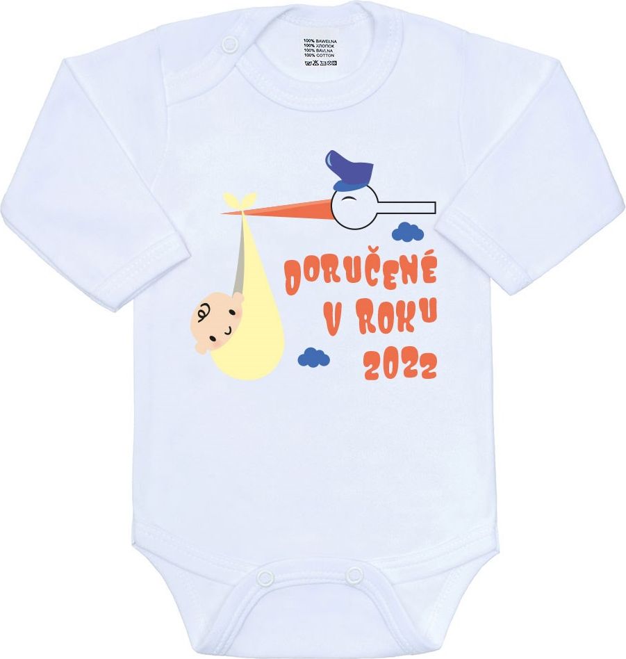 Body s potiskem New Baby Doručené v roku 2022 Varianta: bílá/62 (3-6m) - obrázek 2