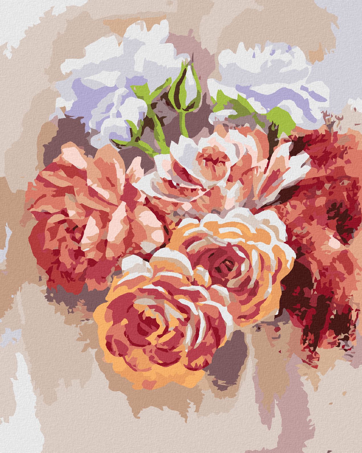 zuty Malování podle čísel - JARNÍ PIVOŇKY - Rozměr: 40x50 cm, Rámování: Varianta: bez rámu a bez vypnutí plátna - obrázek 1