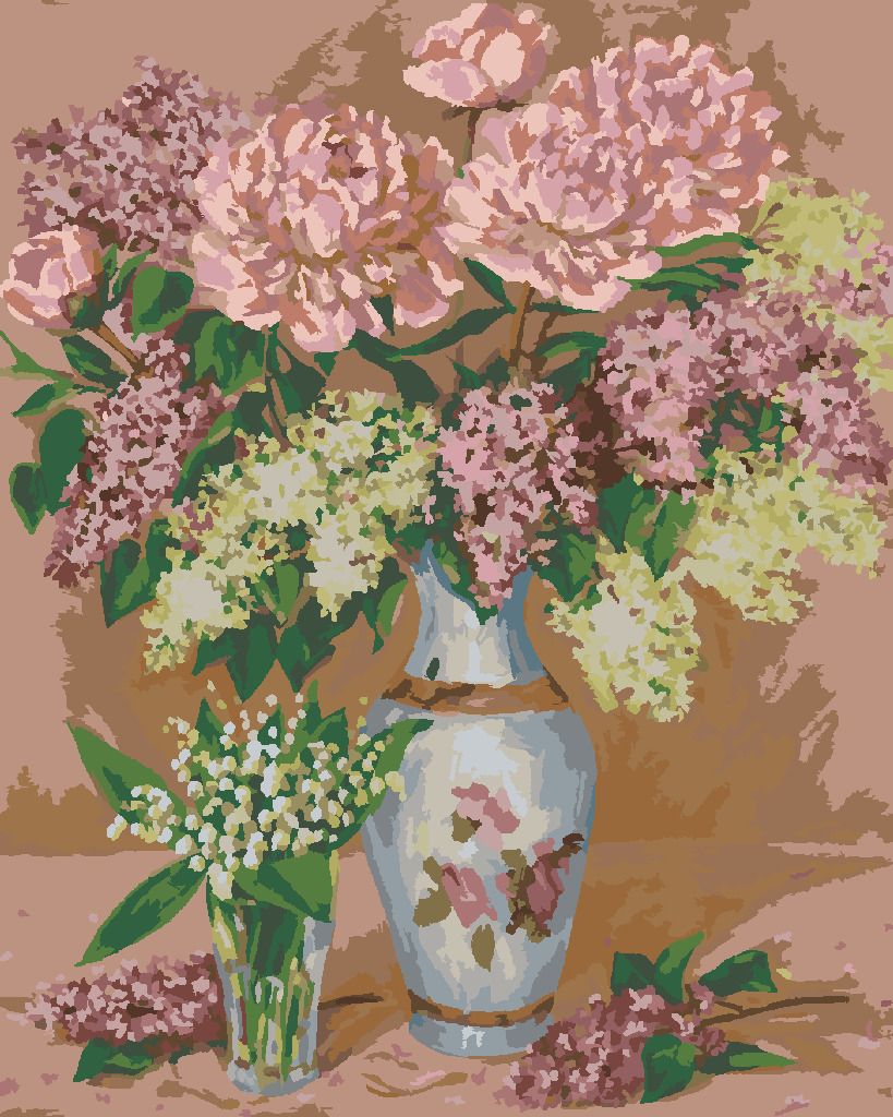 zuty Malování podle čísel - ZÁTIŠÍ S PIVOŇKAMI - Rozměr: 40x50 cm, Rámování: Varianta: vypnuté plátno na rám - obrázek 7