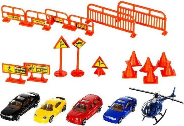 4 Patrové parkoviště + sada aut + vrtulník - obrázek 4