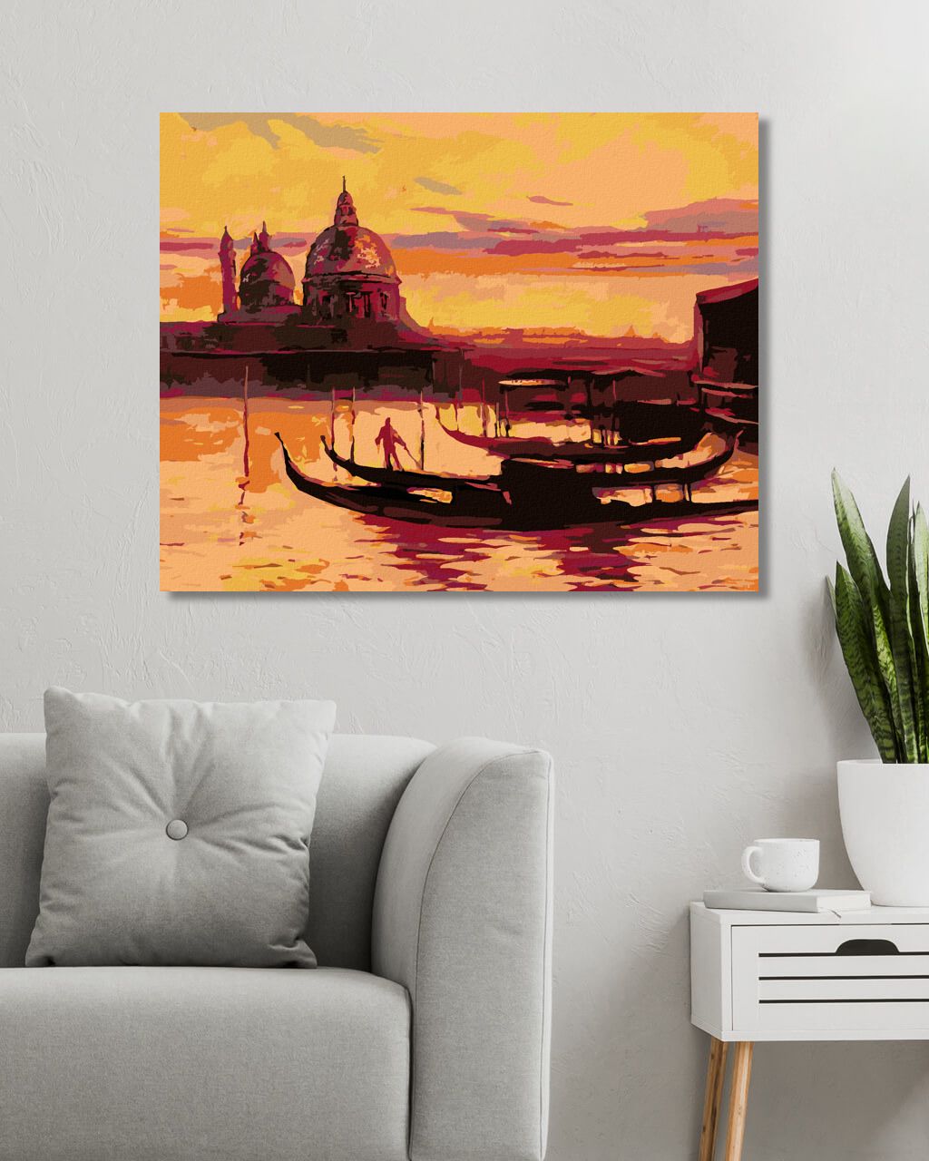 zuty Malování podle čísel - VEČERNÍ BENÁTKY - Rozměr: 40x50 cm, Rámování: Varianta: vypnuté plátno na rám - obrázek 3
