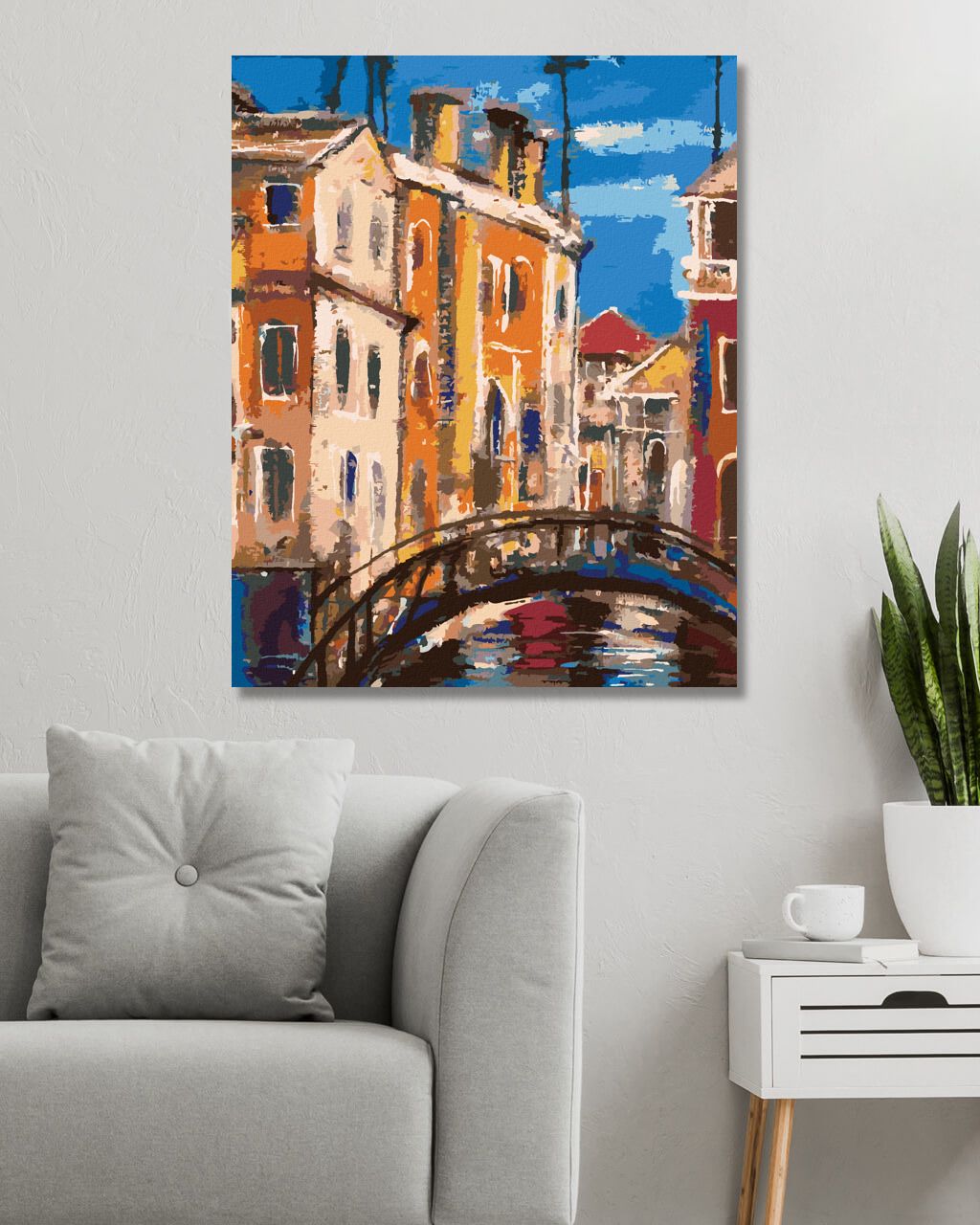zuty Malování podle čísel - ANTICKÝ MOST - Rozměr: 40x50 cm, Rámování: Varianta: vypnuté plátno na rám - obrázek 2