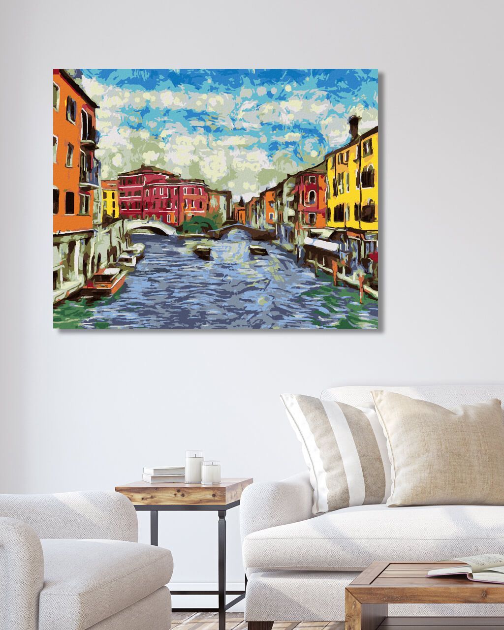 zuty Malování podle čísel - BENÁTKY PODLE VAN GOGHA - Rozměr: 40x50 cm, Rámování: Varianta: bez rámu a bez vypnutí plátna - obrázek 6