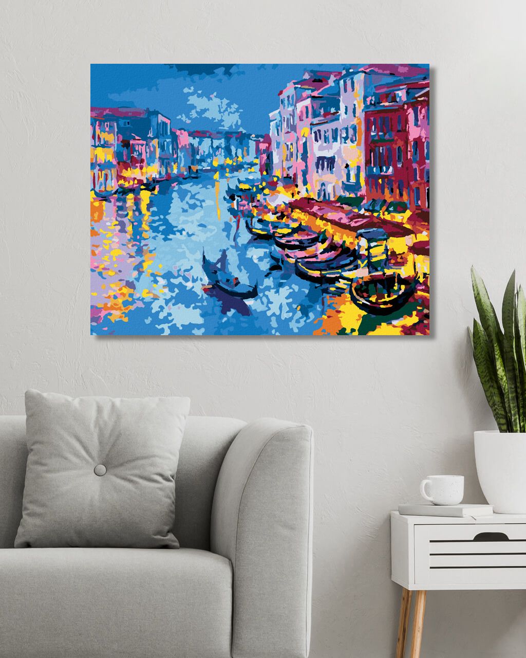 zuty Malování podle čísel - BENÁTKY S GONDOLAMI V IMPRESIONISMU - Rozměr: 40x50 cm, Rámování: Varianta: vypnuté plátno na rám - obrázek 5