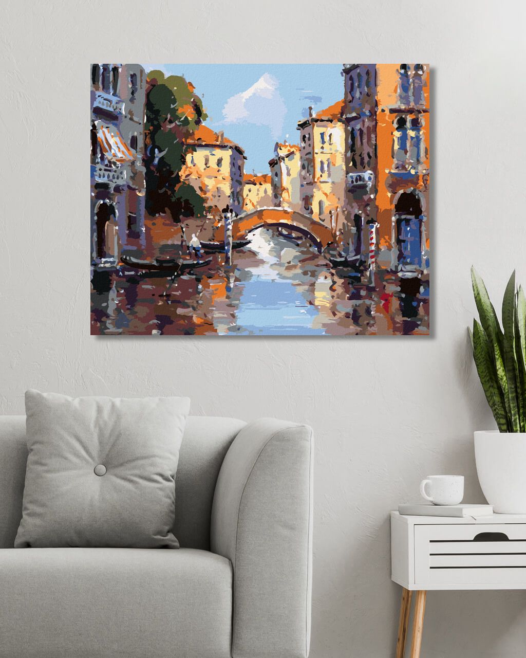 zuty Malování podle čísel - BENÁTSKÉ ULIČKY - Rozměr: 40x50 cm, Rámování: Varianta: vypnuté plátno na rám - obrázek 3