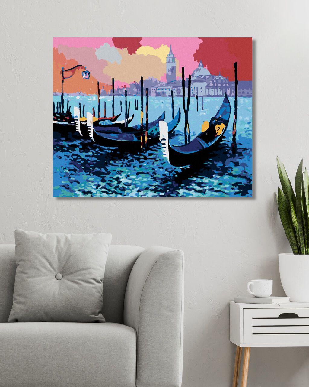 zuty Malování podle čísel - MODRÉ BENÁTKY - Rozměr: 40x50 cm, Rámování: Varianta: bez rámu a bez vypnutí plátna - obrázek 6