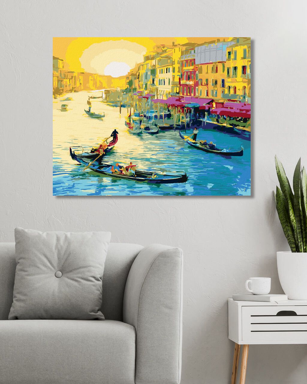 zuty Malování podle čísel - DEN V BENÁTKÁCH - Rozměr: 40x50 cm, Rámování: Varianta: vypnuté plátno na rám - obrázek 2