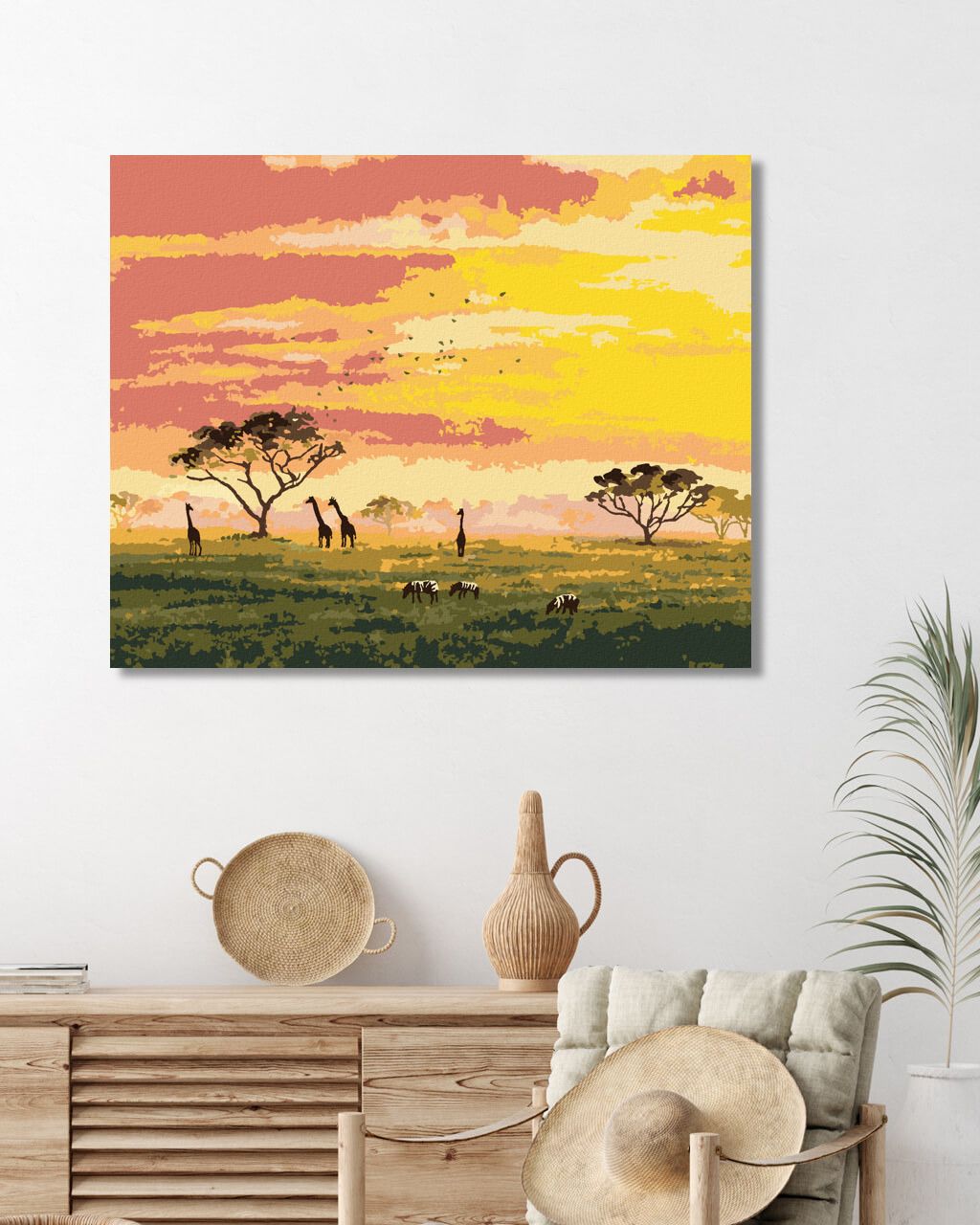 zuty Malování podle čísel - ŽIRAFY A ZEBRY - Rozměr: 40x50 cm, Rámování: Varianta: bez rámu a bez vypnutí plátna - obrázek 6