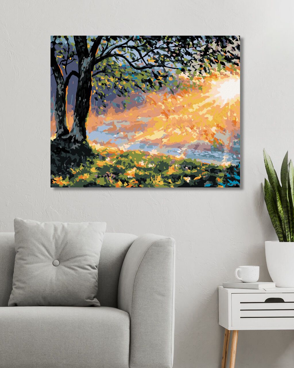 zuty Malování podle čísel - BRZKÉ RÁNO V LESE - Rozměr: 40x50 cm, Rámování: Varianta: bez rámu a bez vypnutí plátna - obrázek 8