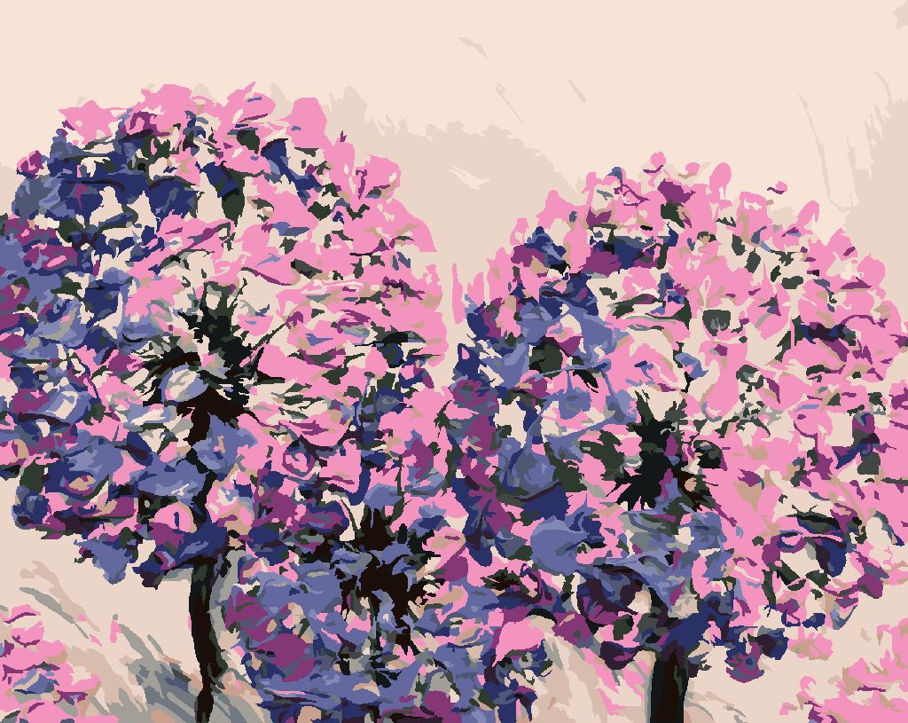 zuty Malování podle čísel - PULZUJÍCÍ LEVANDULE NA RŮŽOVÉM POZADÍ - Rozměr: 40x50 cm, Rámování: Varianta: bez rámu a bez vypnutí plátna - obrázek 6