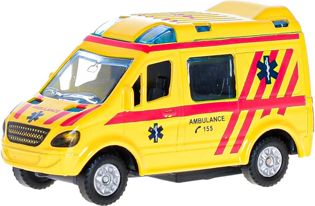 Auto hasiči / policie / ambulance CZ zpětný chod 8cm 3 druhy kov - obrázek 2
