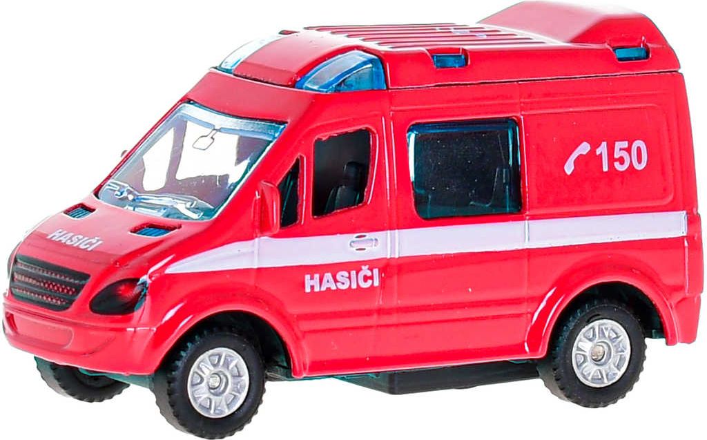 Auto hasiči / policie / ambulance CZ zpětný chod 8cm 3 druhy kov - obrázek 4