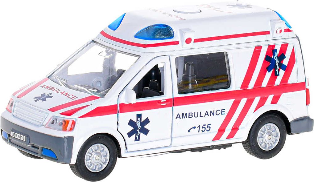 Auto záchranné složky CZ zpětný chod 14cm na baterie Světlo Zvuk 4 druhy kov - obrázek 2