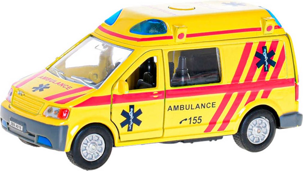 Auto záchranné složky CZ zpětný chod 14cm na baterie Světlo Zvuk 4 druhy kov - obrázek 4