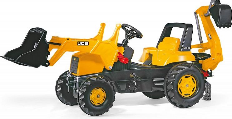 Šlapací traktor Rolly Junior JCB s předním i zadním nakladačem - obrázek 1