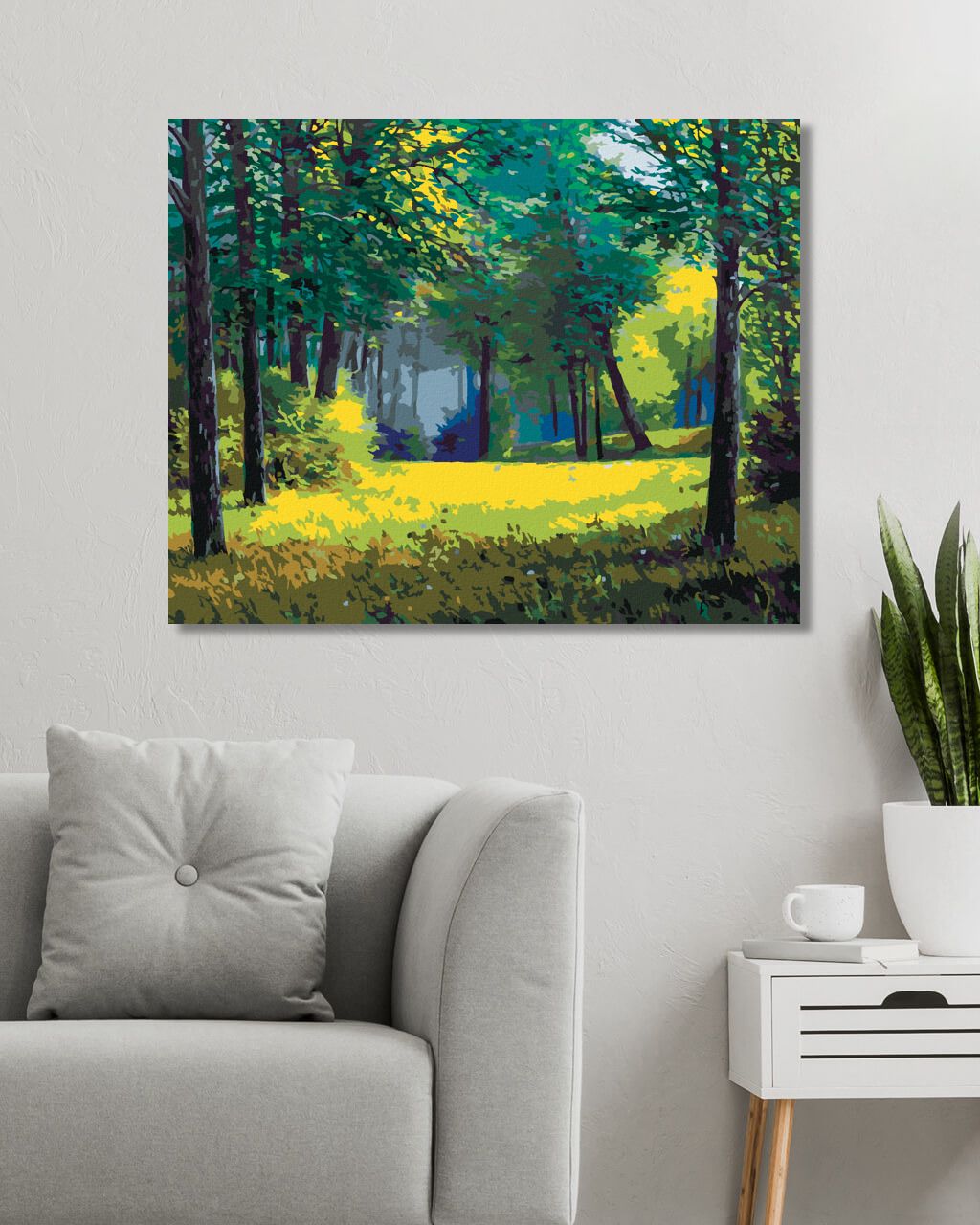 zuty Malování podle čísel - VZDUŠNÝ LES - Rozměr: 40x50 cm, Rámování: Varianta: vypnuté plátno na rám - obrázek 8